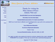 Tablet Screenshot of mqpsports.org